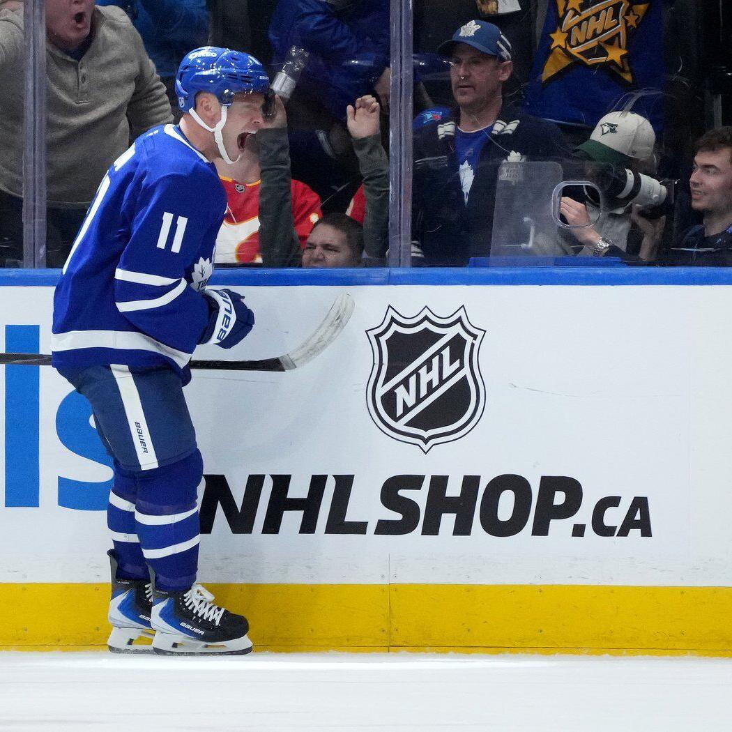 'More engaged' Domi helps Leafs battle past Flames 4-3